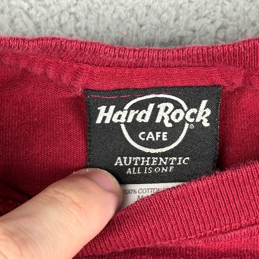 Hard Rock Cafe Shirt Large Red San Antonio Texas 1971 Alamo Short Sleeve - Picture 2 of 13